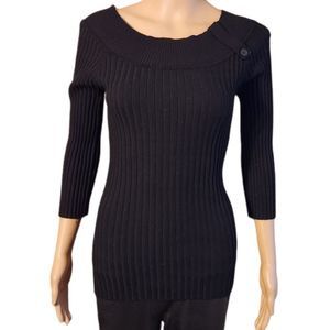 Heart N Crush Sweater Black Womens Size Large